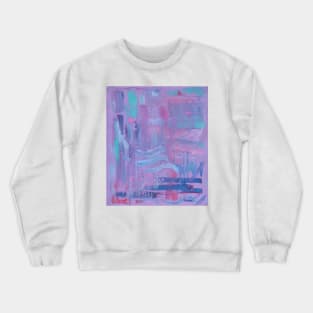 Purple Abstract Crewneck Sweatshirt